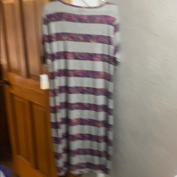 LuLaRoe Julia Dress+Tie dye sweatshirt XXL+stretch💜glitz bracelet 3”w - Picture 10 of 17